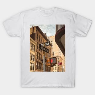 Manhattan Street Signs New York City T-Shirt